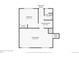 A basement floorplan featuring a bedroom, bathroom, laundry room, living room, and stairs at 1524 Twin Sisters Dr, Longmont, CO 80504