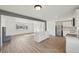 Open living space combines the kitchen, living room, and dining area for flexible living at 1524 Twin Sisters Dr, Longmont, CO 80504