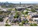 Beautiful aerial view of charming homes and modern apartments in a bustling neighborhood with Denver skyline at 1718 W 33Rd Ave, Denver, CO 80211