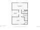 Floor plan for floor 2 showing the primary bedroom, bathroom, primary closet, bedroom and closet at 1718 W 33Rd Ave, Denver, CO 80211