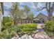 Spacious backyard with a patio, lawn, and mature trees at 953 Kalamath St, Denver, CO 80204