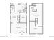 Detailed floor plan showcasing the layout of the home, including bedrooms, bathrooms, and living areas at 953 Kalamath St, Denver, CO 80204