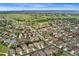Aerial view of a neighborhood with homes and green spaces offers a glimpse of the community at 21962 E Idyllwilde Dr, Parker, CO 80138