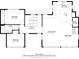 Detailed floor plan view showing layout of kitchen, living room, bedrooms and bathroom at 10354 Georgia Cir, Morrison, CO 80465