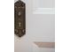 Close up on a vintage door plate and 
