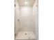 Large walk-in shower with glass enclosure and modern tile at 20 Wilcox St # 403, Castle Rock, CO 80104