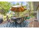 Inviting backyard deck with patio furniture, perfect for outdoor gatherings at 4374 E Peakview Cir, Centennial, CO 80121