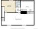 Floor plan showing layout of a basement, including a recreation room, bedroom, utility, and bath at 6544 E Alaska Dr, Denver, CO 80224