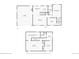 Layout of the home with the garage, living room, bedrooms, bathrooms, and office at 4849 S Pitkin Way, Aurora, CO 80015