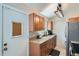 Cozy kitchen featuring granite countertops and stainless steel appliances at 4849 S Pitkin Way, Aurora, CO 80015