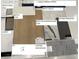 Selection of interior samples featuring tile, backsplash, carpet, and vinyl in a variety of patterns and styles at 14228 Currant St, Broomfield, CO 80020