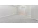 Spacious basement featuring neutral carpet, white walls and trim, with a doorway leading to another area at 3713 S Ensenada St, Aurora, CO 80013