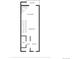 Floorplan of the second floor features living room, dining area, kitchen and bath at 11155 W 17Th Ave # 103, Lakewood, CO 80215