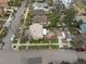 Aerial view of the home showing the backyard's lush landscaping and unique features at 3242 Utica St, Denver, CO 80212