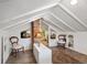 Finished attic space with built-in shelving and seating at 3242 Utica St, Denver, CO 80212