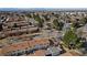 Aerial view of the home and surrounding area, showcasing mountain views at 1170 S Troy St, Aurora, CO 80012