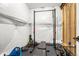 Home gym featuring workout bench, squat rack, and weights for fitness enthusiasts at 4706 Mesa Top Dr, Monument, CO 80132