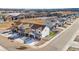 Stunning aerial view of a modern home with pristine landscaping in a desirable neighborhood at 2548 Horsehound Pl, Castle Rock, CO 80104