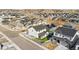 Aerial view of a home with neat landscaping and backyard, nestled in a Gathering-friendly neighborhood at 2548 Horsehound Pl, Castle Rock, CO 80104