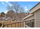 Overhead view of parking lot with some grass and a bare tree at 13732 E Lehigh Ave # H, Aurora, CO 80014