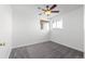 Bright bedroom with carpeted floors and ceiling fan at 12573 W 8Th Ave, Golden, CO 80401