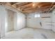 Unfinished basement area with a small window at 12573 W 8Th Ave, Golden, CO 80401