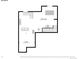 Basement architectural plan with storage, Gathering room, seating, and an office area at 1262 High Point Trl, Elizabeth, CO 80107