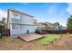 This spacious backyard with a deck and a laid-back outdoor atmosphere is perfect for relaxation and gatherings at 12388 Jasmine St, Brighton, CO 80602