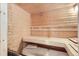 Interior view of a sauna with wooden benches and walls creating a relaxing space at 17979 E Dorado Dr, Centennial, CO 80015