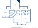 Upstairs floorplan layout, showing the bedrooms, bathrooms, and walk-in closets at 1105 Oakhurst Dr, Broomfield, CO 80020
