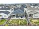Aerial view of a home with fenced yard and patio space ideal for relaxing and entertaining outdoors at 2144 Coyote Mint Dr, Monument, CO 80132