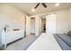 Bright bedroom with modern furnishings and access to a walk-in closet at 2144 Coyote Mint Dr, Monument, CO 80132