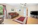 Comfortable living room with hardwood floors and neutral paint at 4982 S Danube St, Aurora, CO 80015