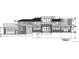 Detailed west elevation blueprint showcasing the home's architectural design and stone facade at 1757 Whistlepig Ln, Broomfield, CO 80020