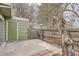 Cozy patio with a concrete pad, fence, and access to the back of the property at 12148 E Kepner Pl, Aurora, CO 80012