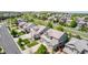 Aerial view of the neighborhood featuring well maintained lawns at 16671 E Prairie Goat Ave, Parker, CO 80134