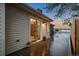 Charming back deck with sliding glass door overlooking the lake and beautiful sunset views at 6402 W 81St Ave, Arvada, CO 80003