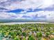 An aerial view of a lake and residential area with scenic views at 4720 W Stanford Ave, Denver, CO 80236