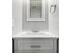 Elegant bathroom with a vanity, quartz countertop and modern fixtures at 2927 W 81St Ave # B, Westminster, CO 80031