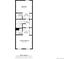 Floorplan highlighting the layout of the second floor, including the bedrooms, bathrooms, and hall at 2927 W 81St Ave # B, Westminster, CO 80031