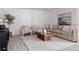 Spacious living room with modern decor, neutral tones, comfortable seating, and stylish accents for a cozy ambiance at 8249 Zephyr St, Arvada, CO 80005
