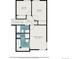 Second floor plan featuring bedrooms, bathrooms, and hallway dimensions at 4871 S Dunkirk Way, Centennial, CO 80015
