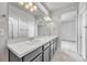Bathroom featuring double sinks and ample counter space at 8911 Eagle River St, Littleton, CO 80125