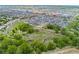 Aerial view of the community highlighting green spaces, walking paths and convenient roadways at 18552 E 54Th Ave, Denver, CO 80249