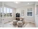 Modern office space with natural light, featuring a work desk and stylish decor at 22183 E Rocky Top Pl, Aurora, CO 80016