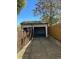 Detached garage with gravel driveway at 720 Raleigh St, Denver, CO 80204