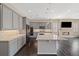 Well-equipped kitchen featuring a large island, granite countertops, and modern appliances at 6725 Mentha Dr, Castle Rock, CO 80108