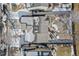 Overhead view of house showing roofline and backyard details at 4224 Deer Watch Dr, Castle Rock, CO 80104