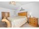 Main bedroom with wood furniture and ceiling fan at 4224 Deer Watch Dr, Castle Rock, CO 80104