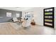 Inviting living room with new flooring, contemporary furnishings, and abundant natural light at 1772 S Pierce St, Lakewood, CO 80232